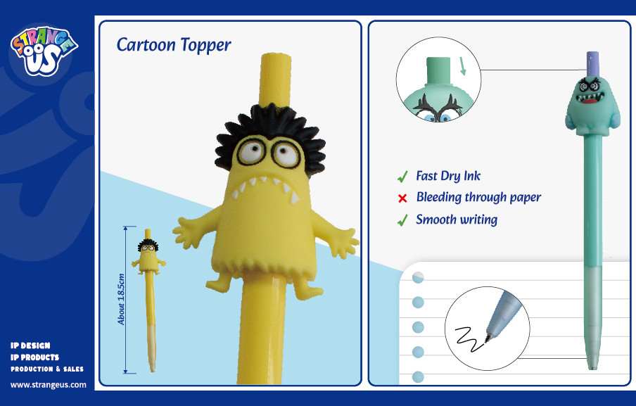 Cute Monster Click Pens