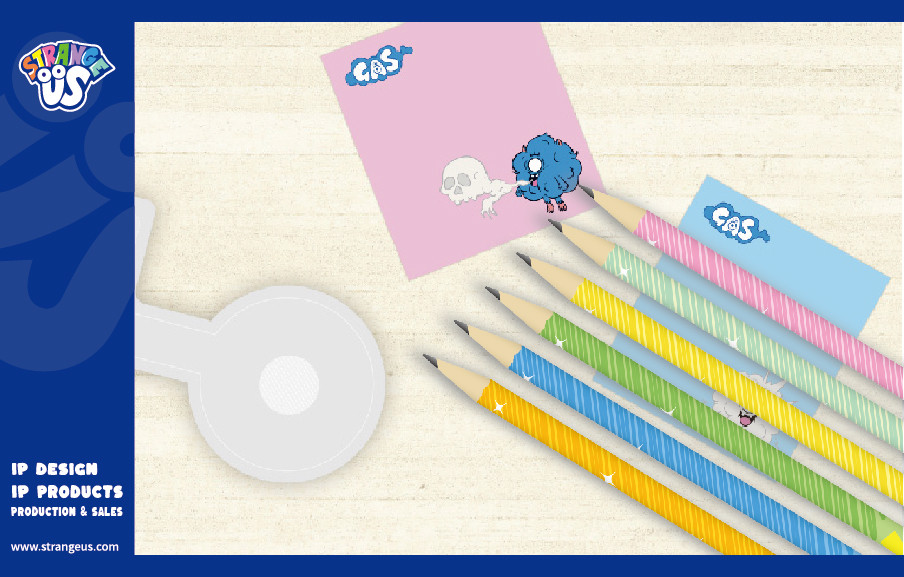 Cute Monster Click Pens