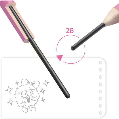 Monster Wooden Pencil with Eraser Supplies