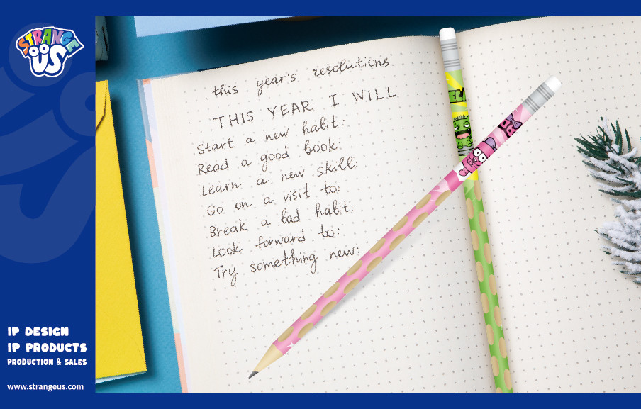 Cute Monster Click Pens