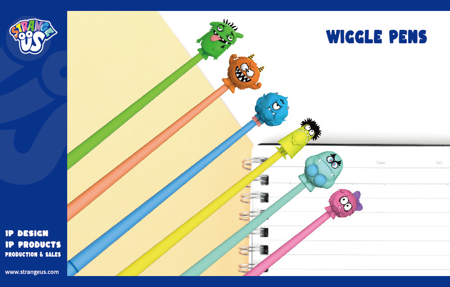 Cute Monster Click Pens