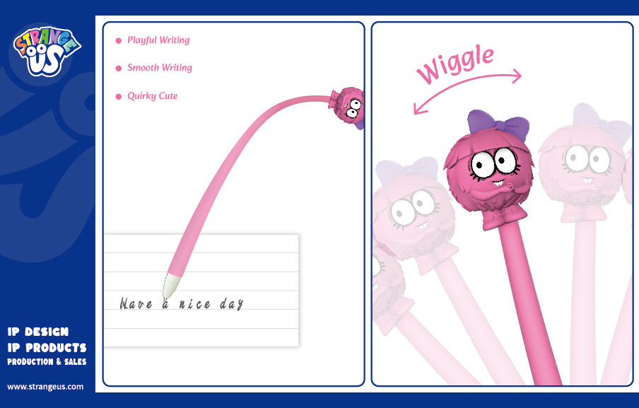 Cute Monster Click Pens