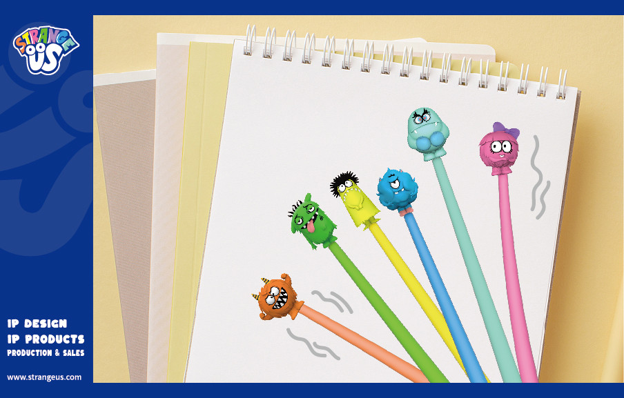 Cute Monster Click Pens