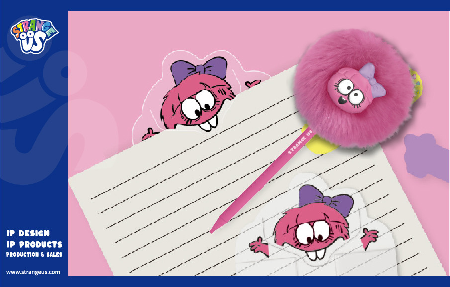 Cute Monster Click Pens
