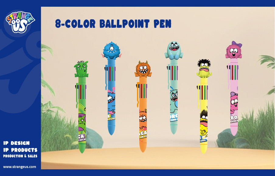 Cute Monster Click Pens