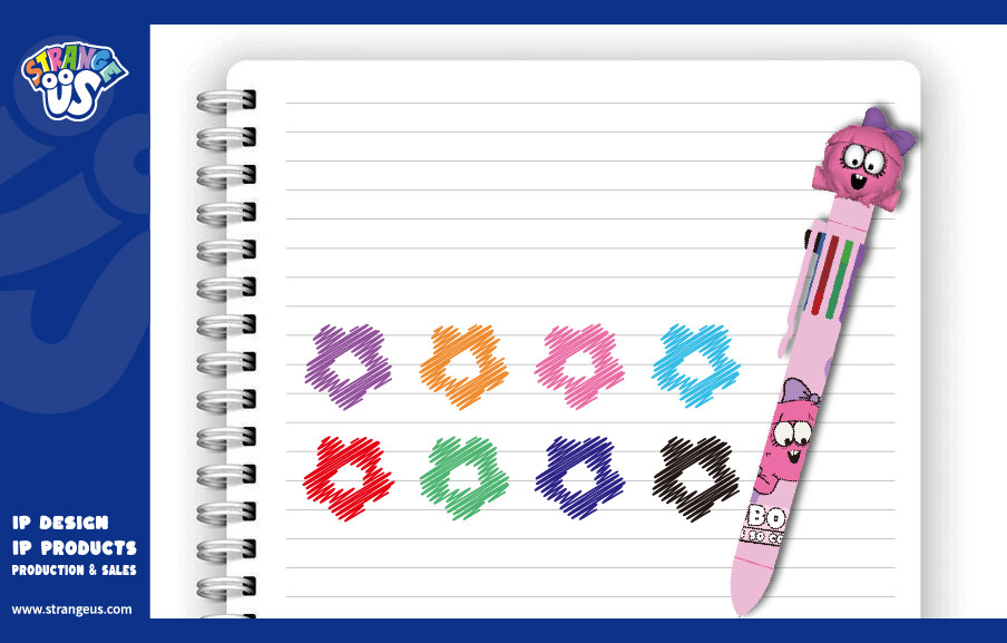 Cute Monster Click Pens