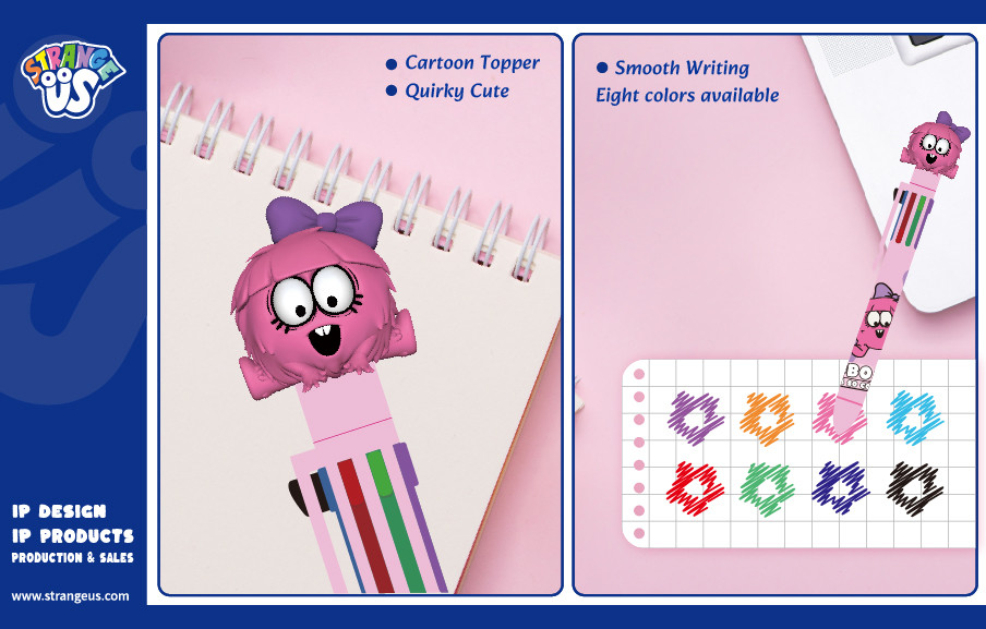 Cute Monster Click Pens