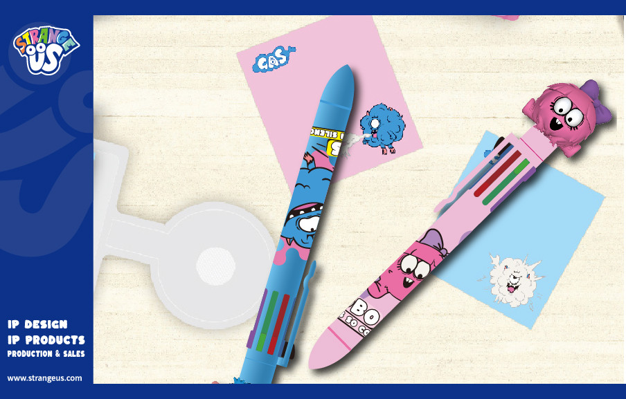 Cute Monster Click Pens