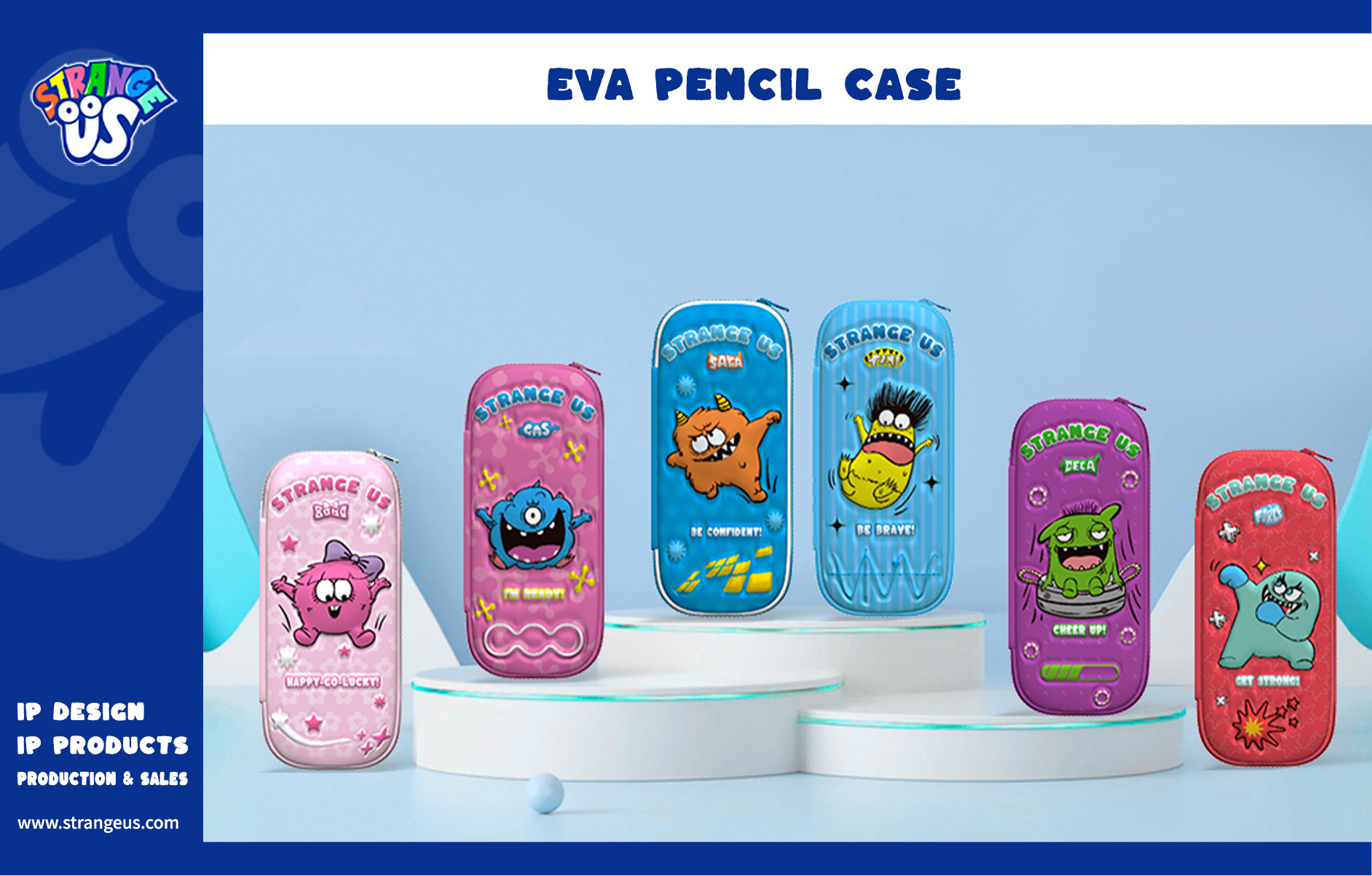 Cute Monster Click Pens