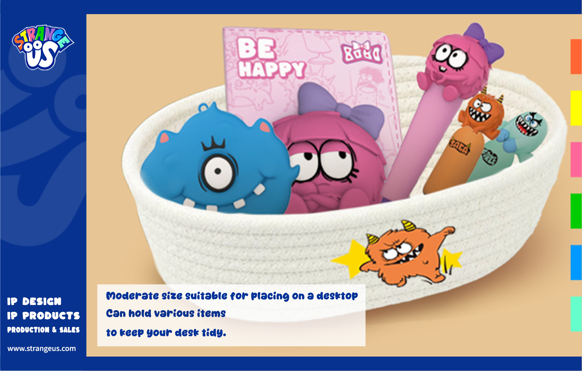 Cute Monster Click Pens