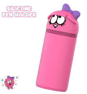 Cartoon Silicone Retractable Pen Holder
