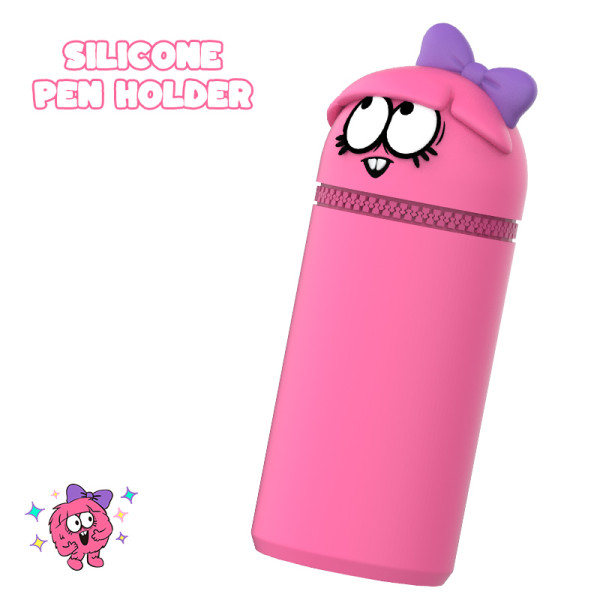 Cartoon Silicone Retractable Pen Holder