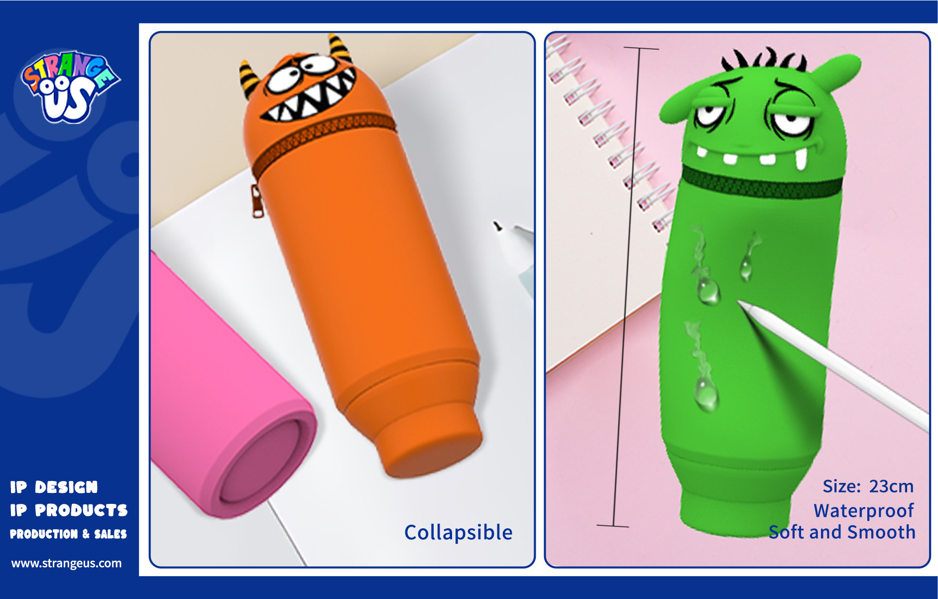 Cute Monster Click Pens