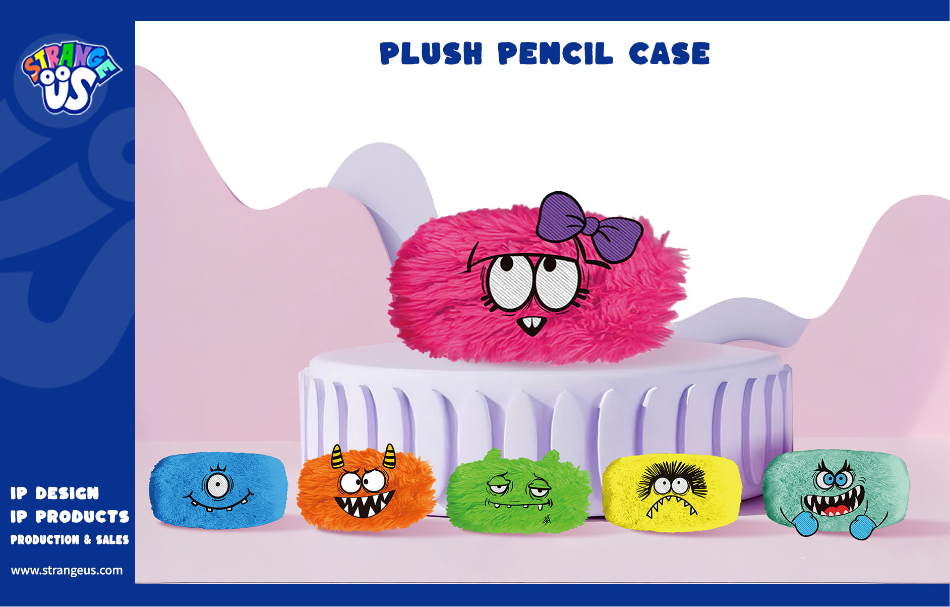 Cute Monster Click Pens