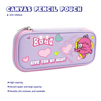 Monster Canvas Pencil Pouch
