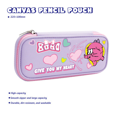 Monster Canvas Pencil Pouch