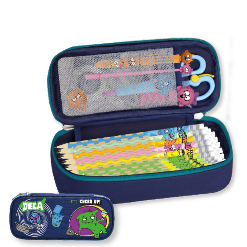 Monster Canvas Pencil Pouch