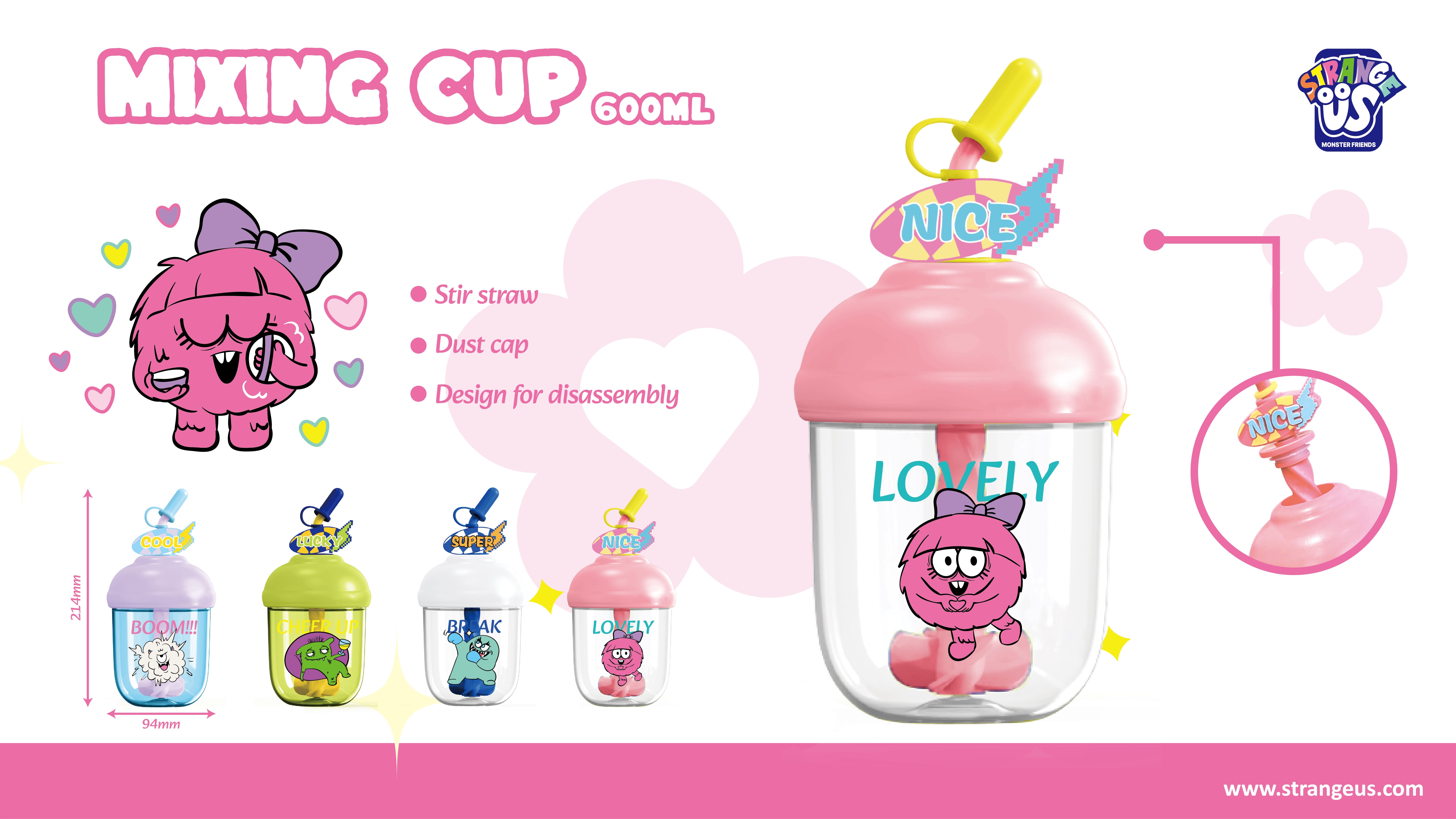 Monster Mixing Cup Poster