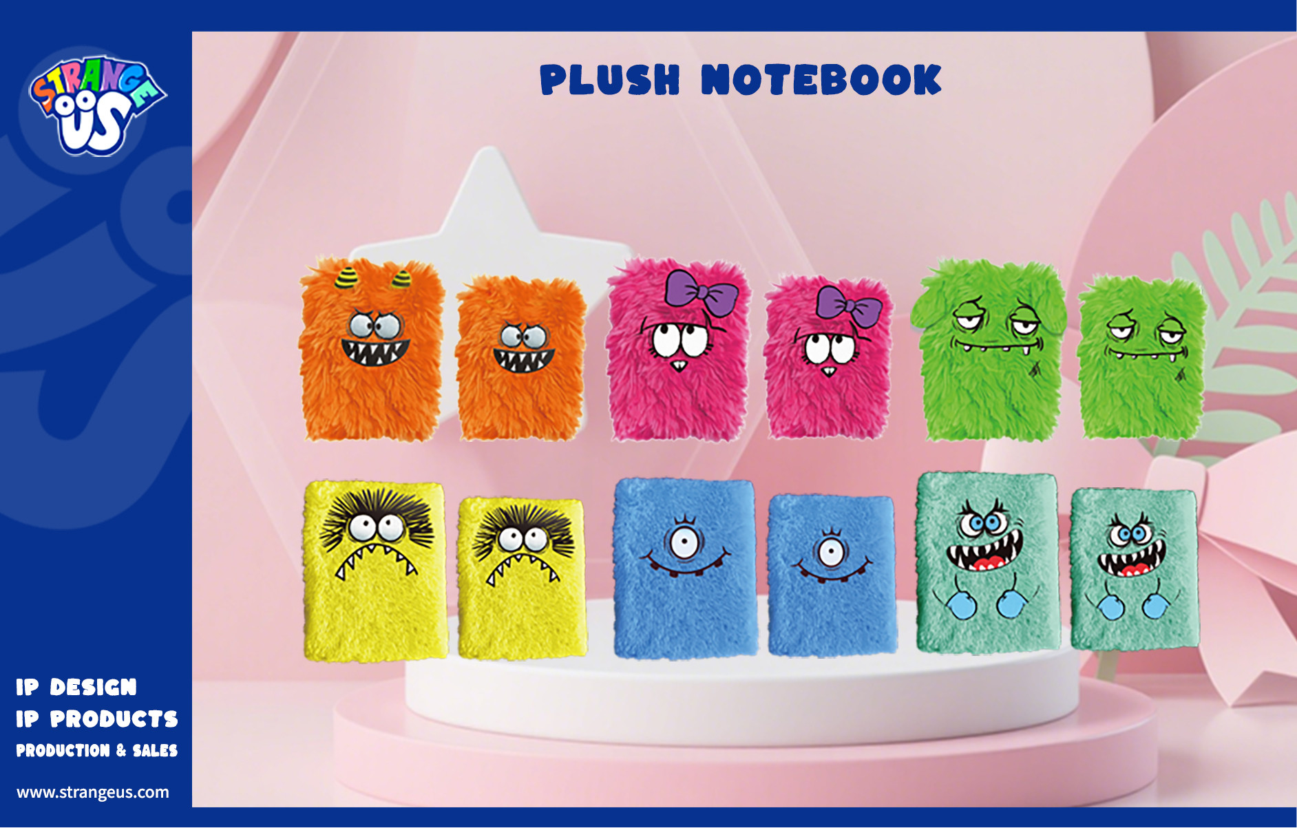 Cute Monster Click Pens