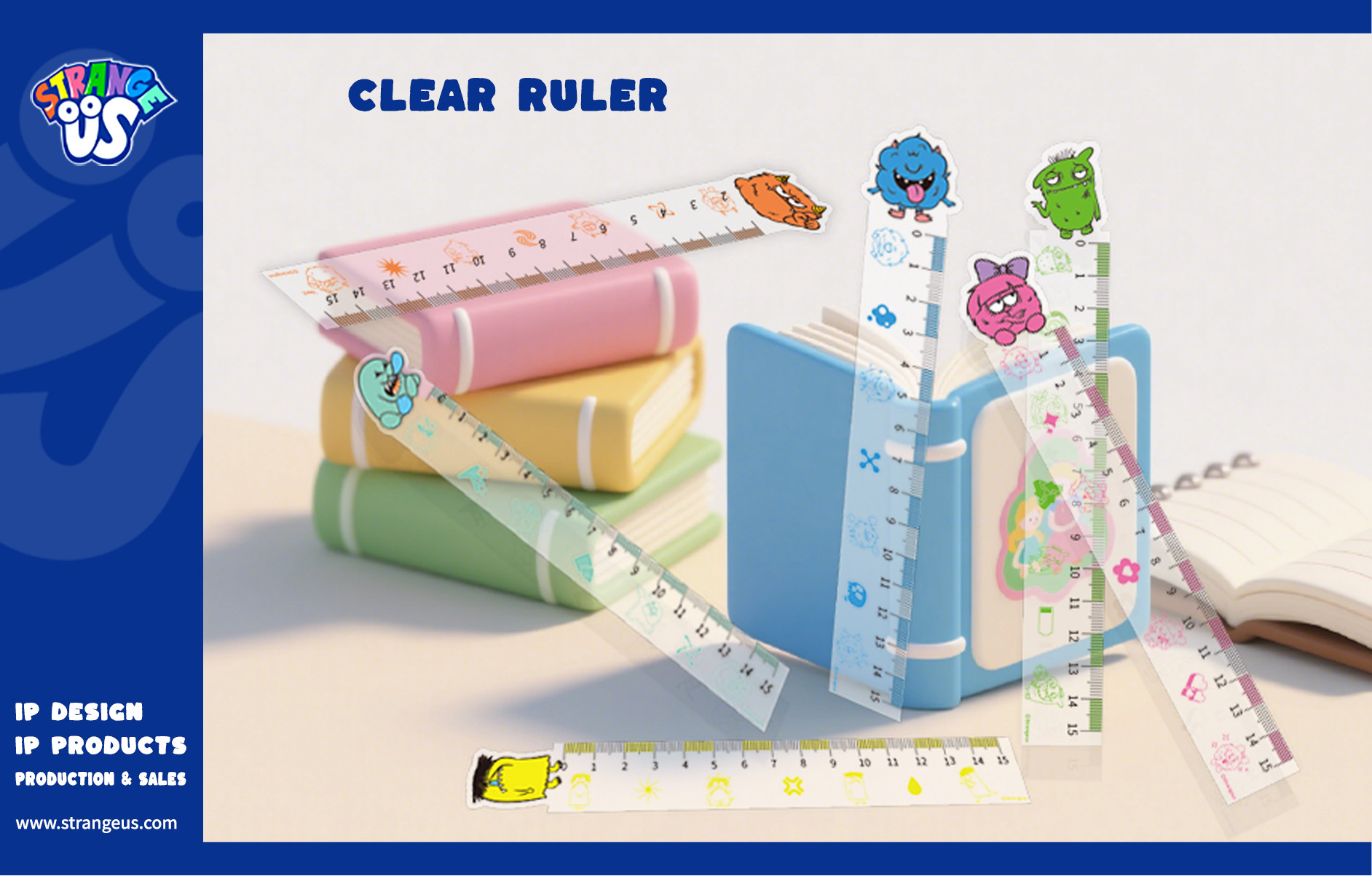 Cute Monster Click Pens