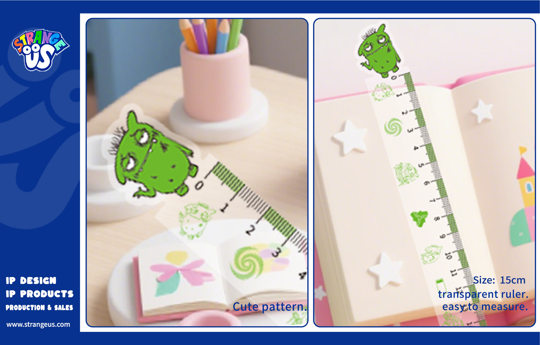 Cute Monster Click Pens