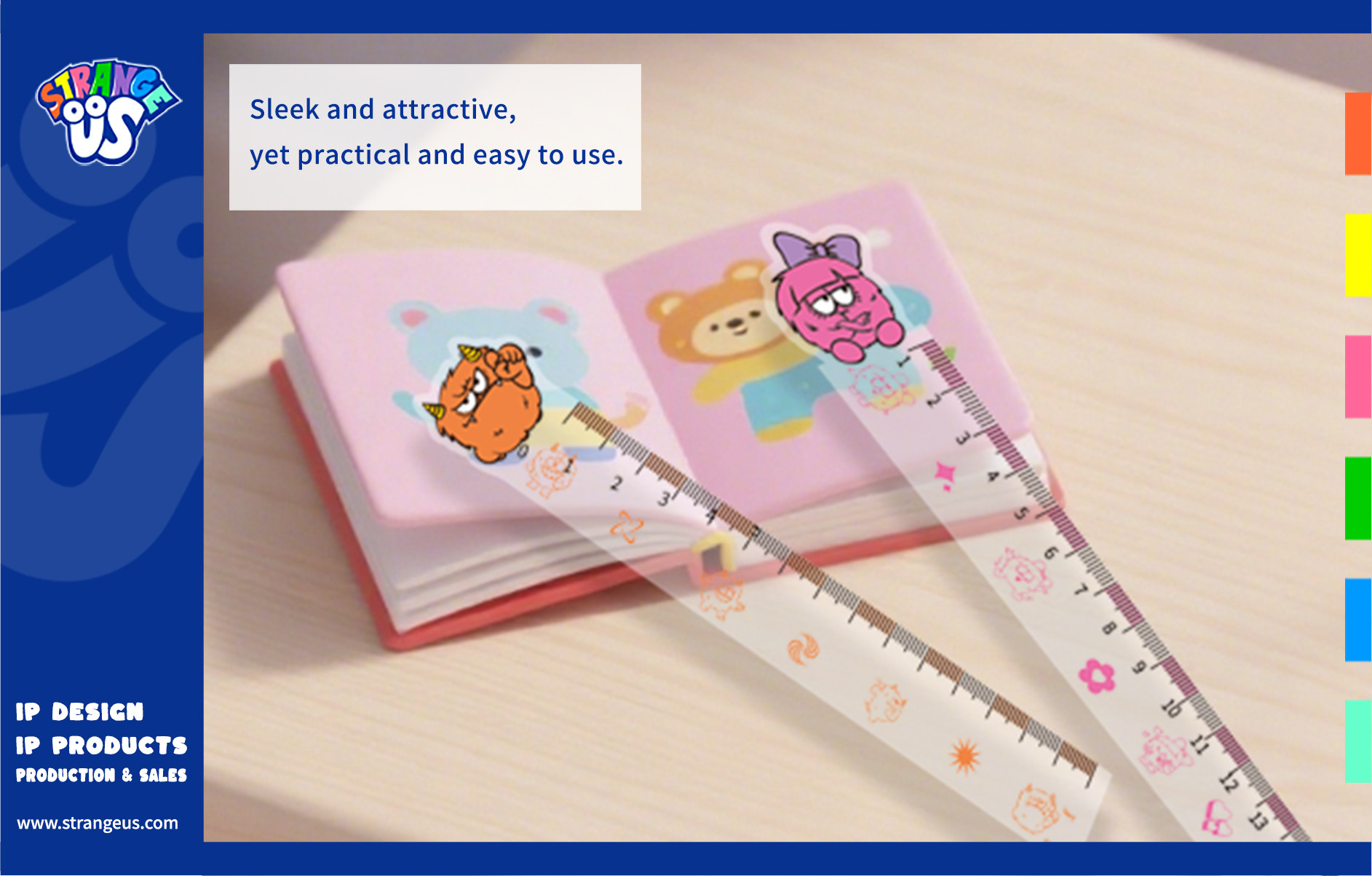 Cute Monster Click Pens