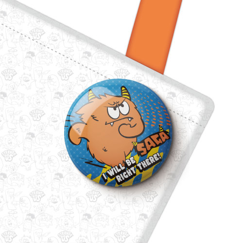 Monster Round Pin Badges