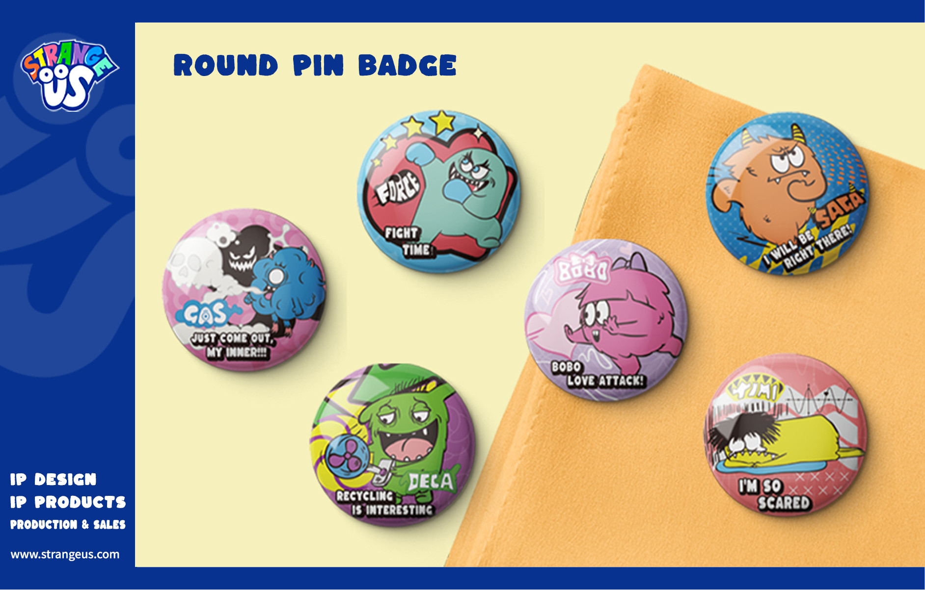 Cute Monster Click Pens