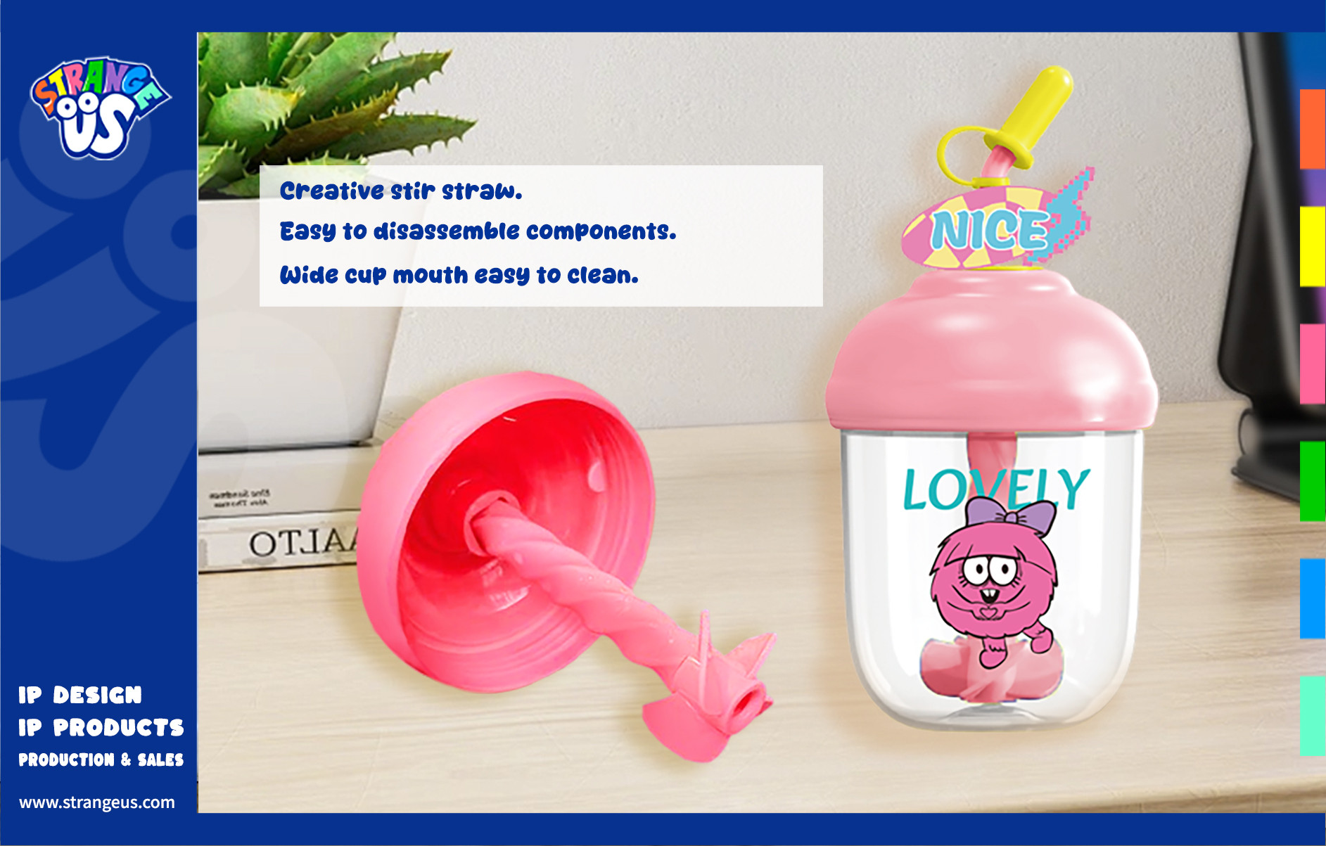 Cute Monster Click Pens