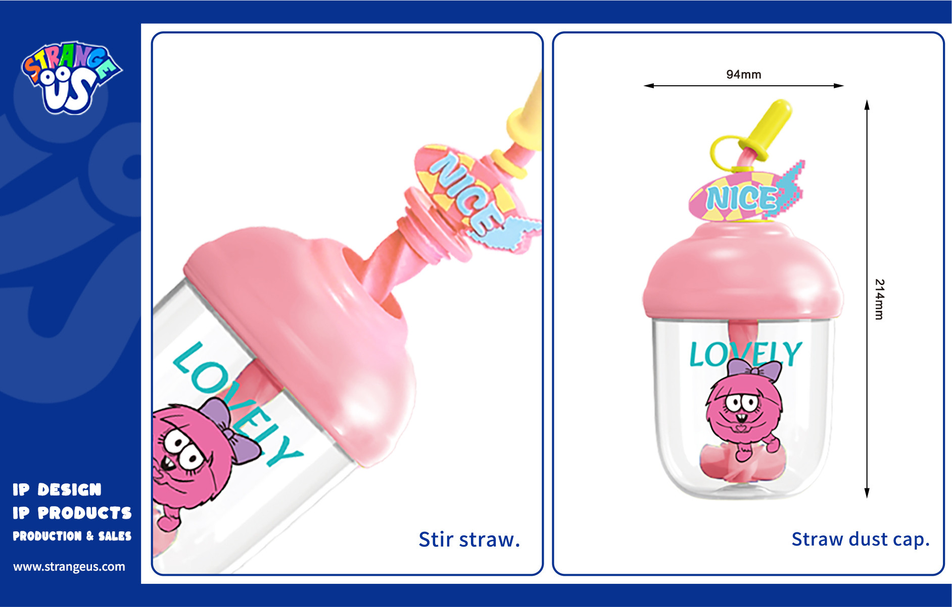 Cute Monster Click Pens