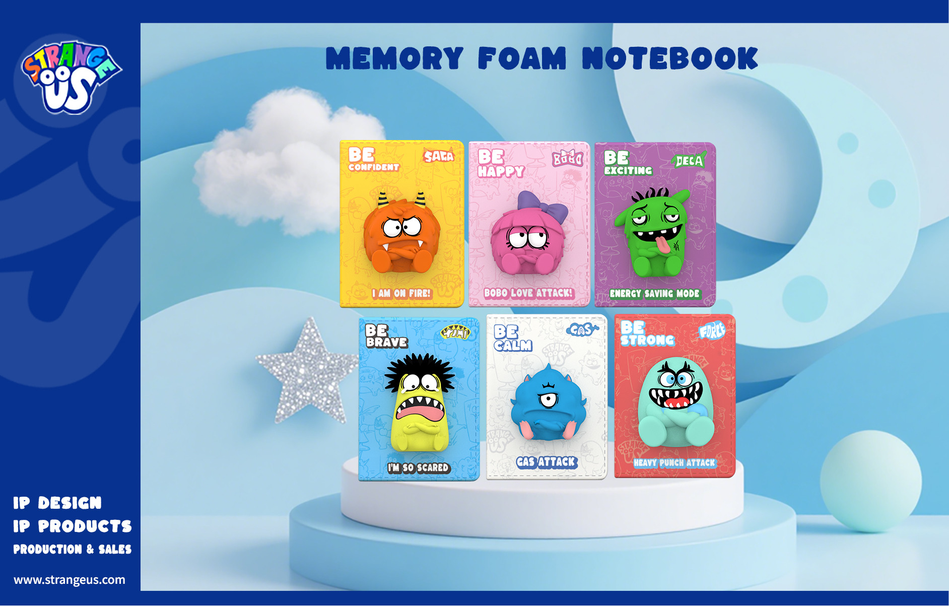 Cute Monster Click Pens