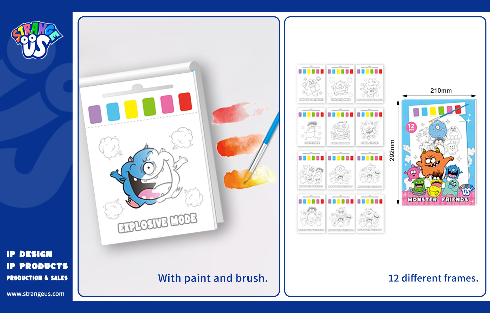 Cute Monster Click Pens