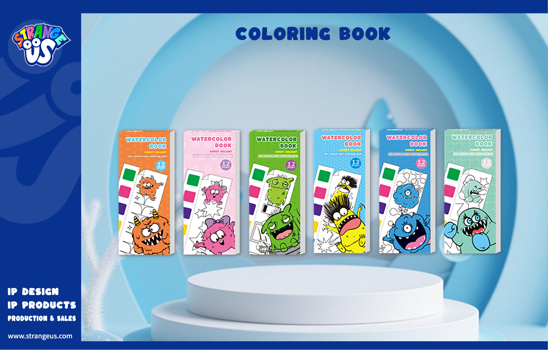 Cute Monster Click Pens