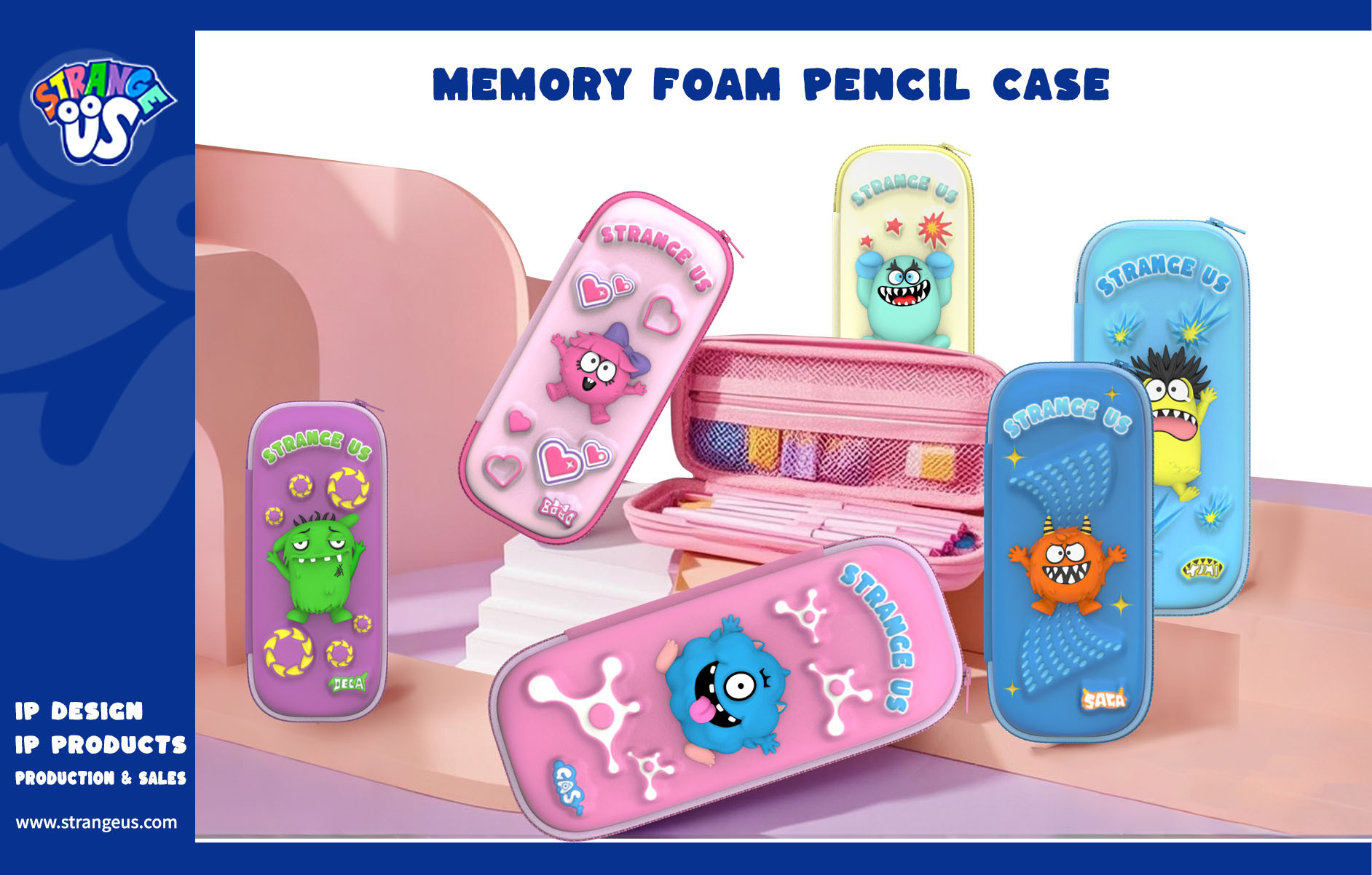 Cute Monster Click Pens