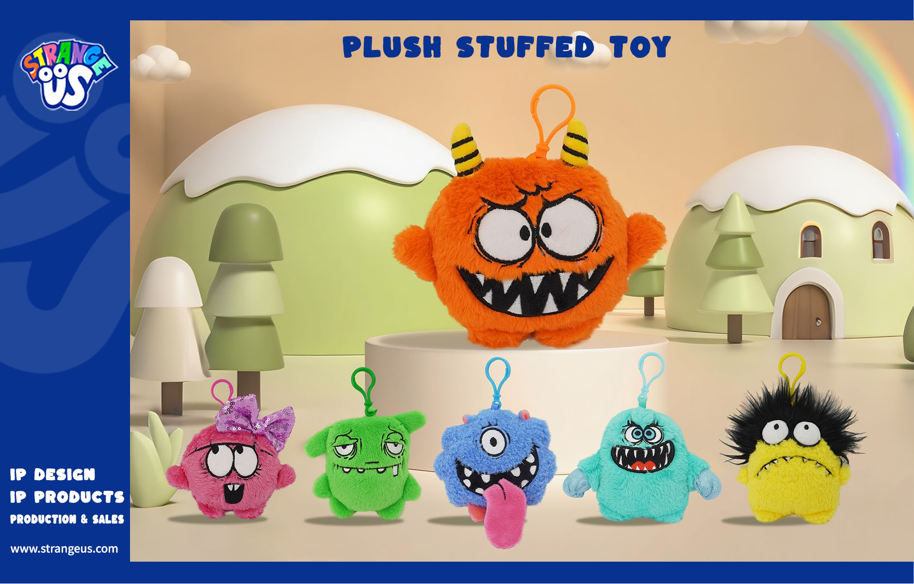 Cute Monster Click Pens