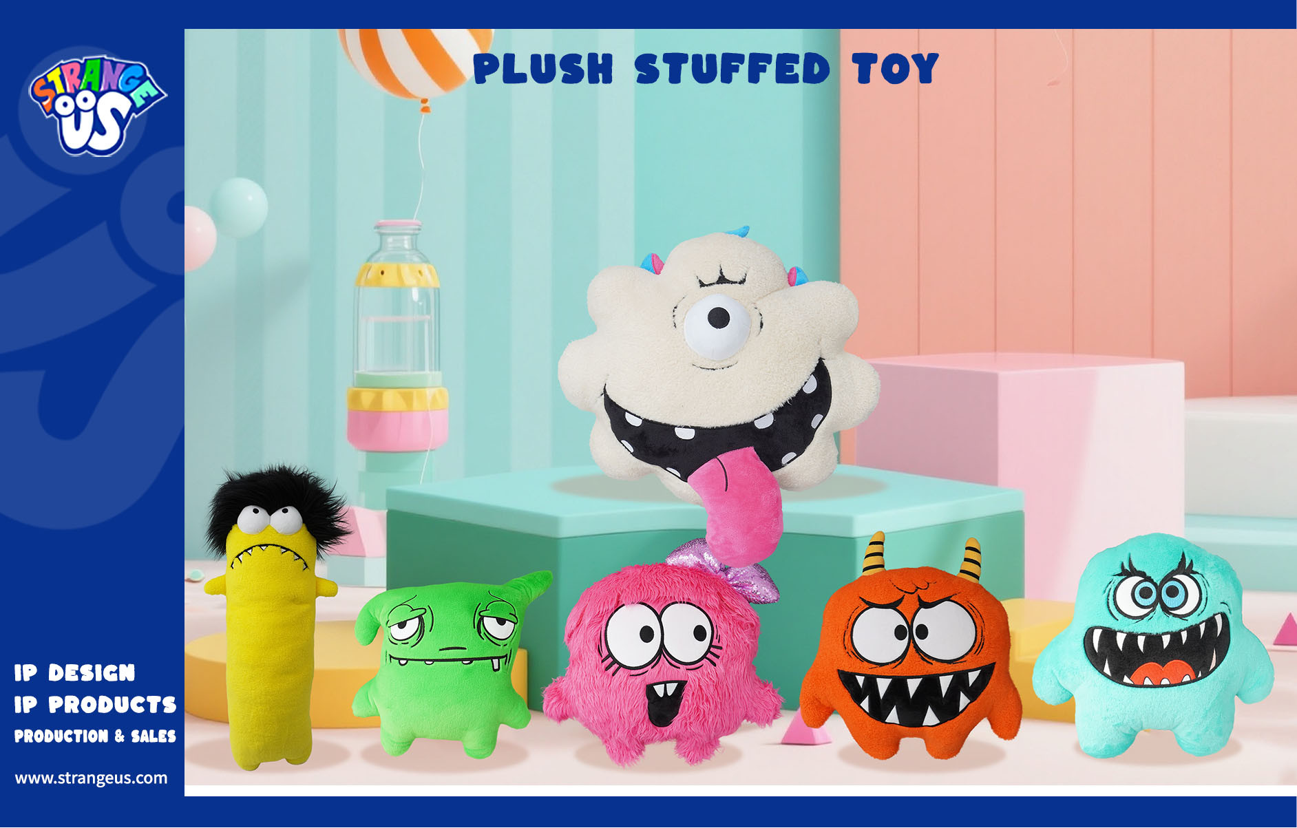 Cute Monster Click Pens