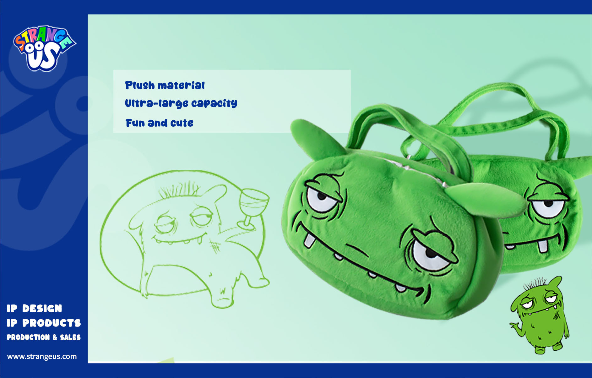 Cute Monster Click Pens