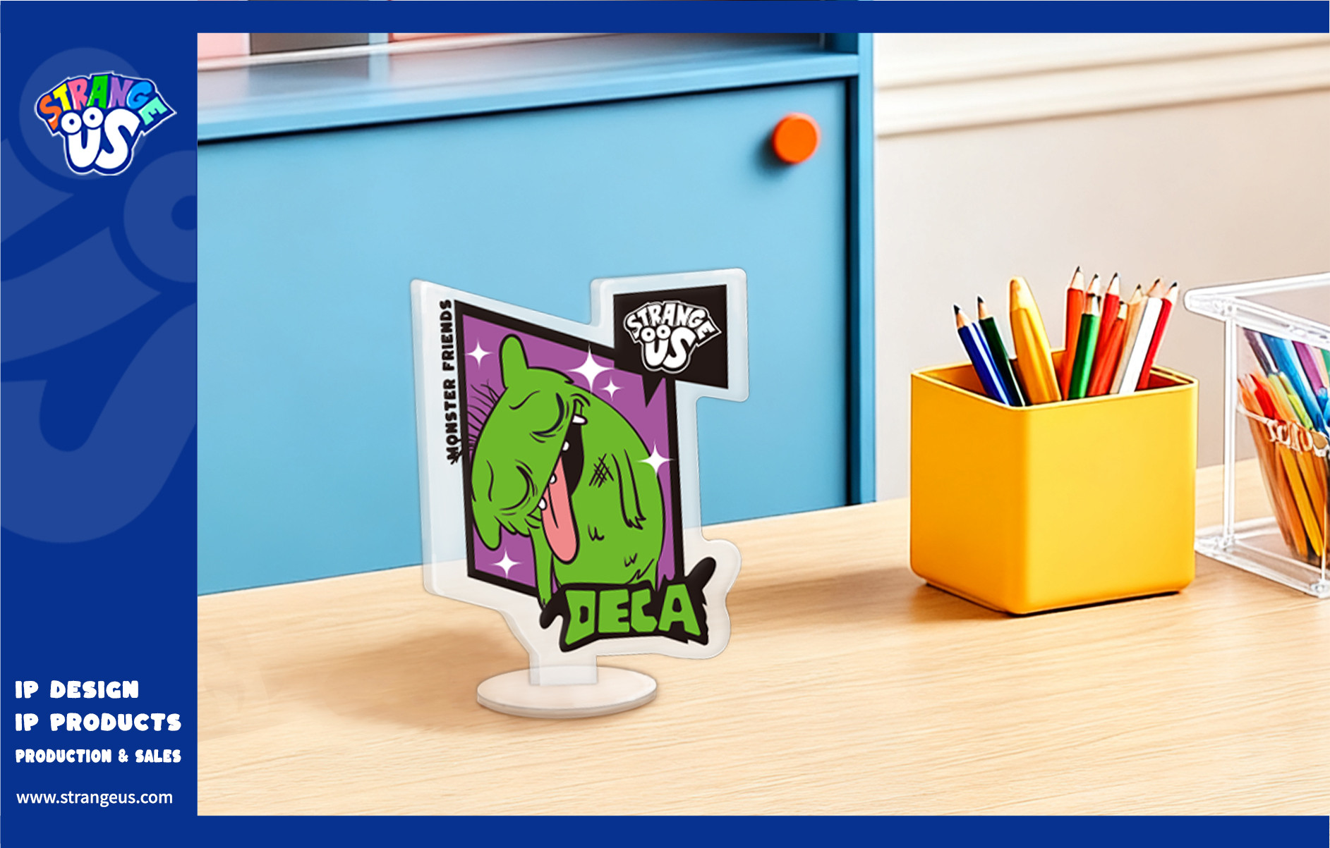 Cute Monster Click Pens