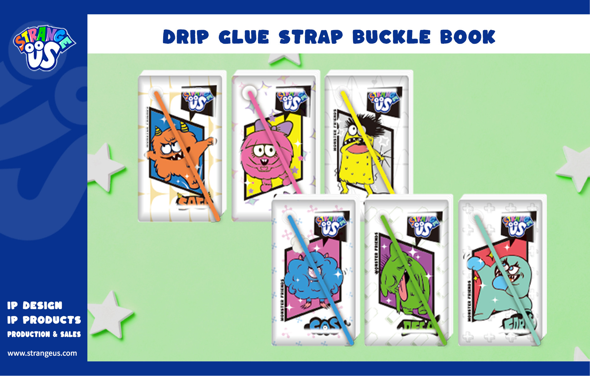 Cute Monster Click Pens