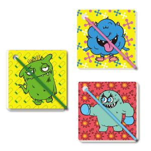 Monster Square Ring-bound Notebook