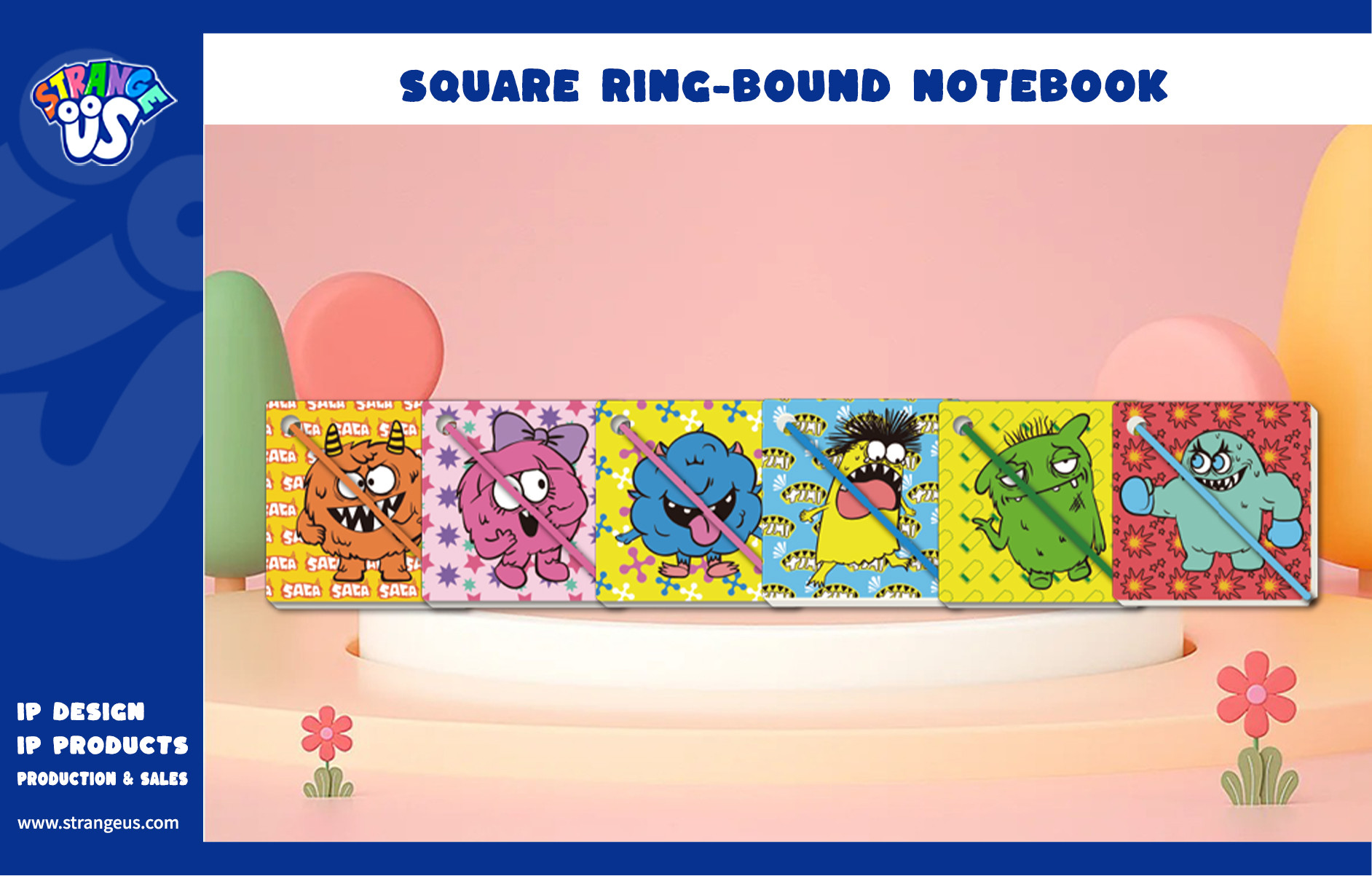 Cute Monster Click Pens