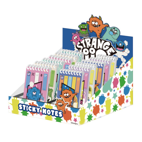 Monster B7 Coil Notebook with Sticky Notes