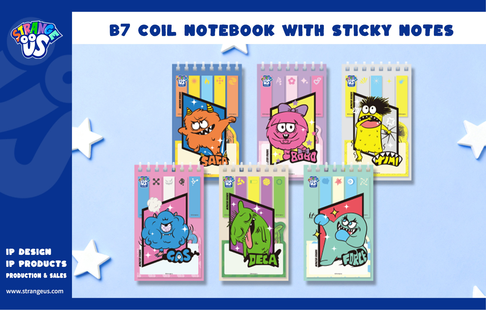 Cute Monster Click Pens