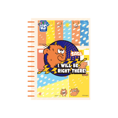 Monster A6 Coil Notebook with Sticky Notes