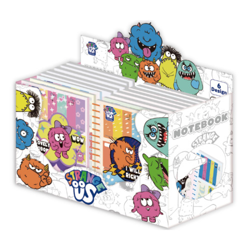 Monster A6 Coil Notebook with Sticky Notes