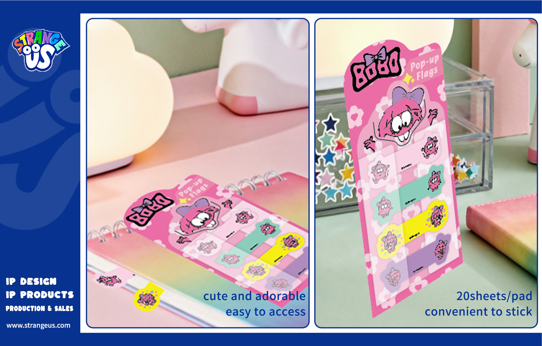 Cute Monster Click Pens