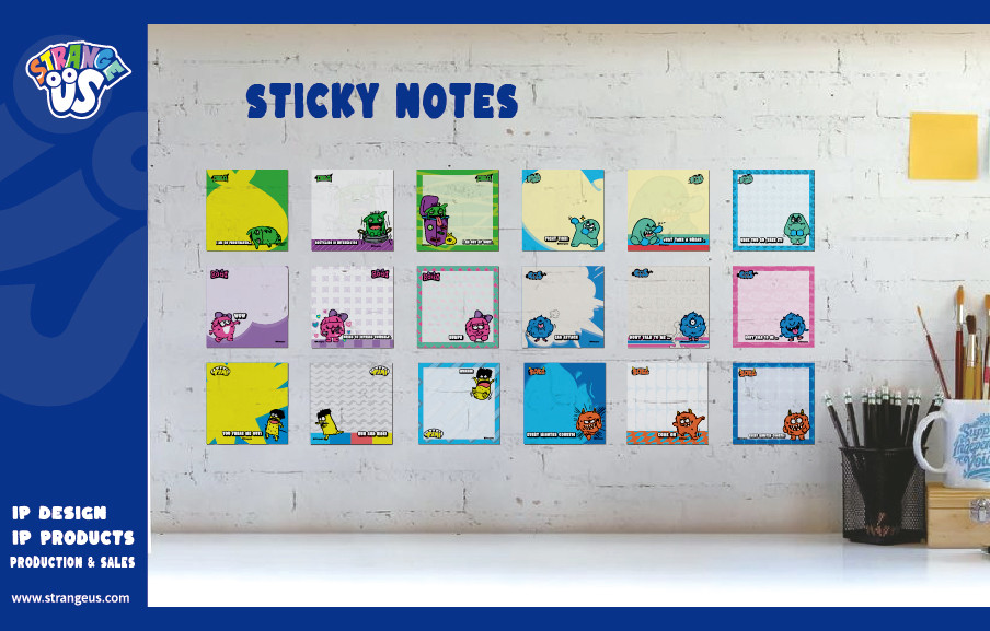 Cute Monster Click Pens