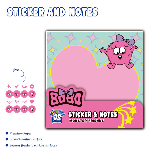 Monster Sticker and Notes