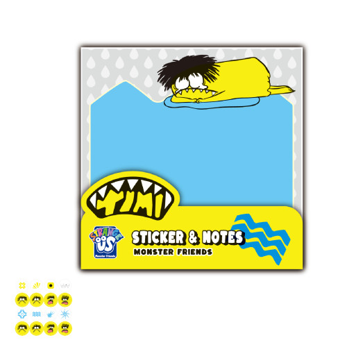 Monster Sticker and Notes