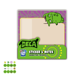 Monster Sticker and Notes